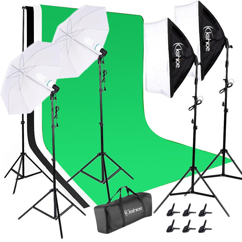 Zimtown Photography Backdrop Softbox Photo Lighting Kit Wayfair